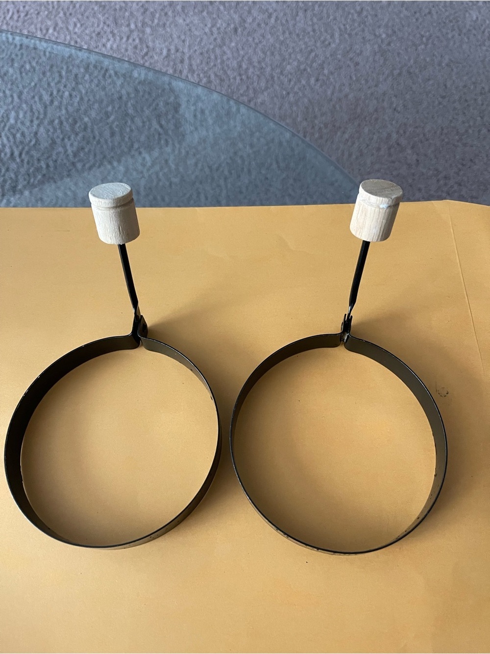 Set of 2 Griddle Non-Stick Egg Rings